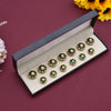 Hari Mahal Moissanite Polki Sherwani Button Set