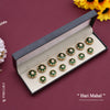 Hari Mahal Moissanite Polki Sherwani Button Set